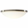 Nuvo Button, 17 Inch LED Flush Mount Fixture, Brushed Nickel Finish, CCT Selectable, 120 Volts 62/1844